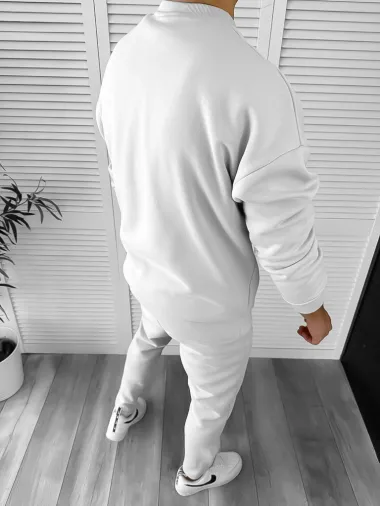 Trening barbati slim fit gri Pantaloni + Hanorac K170 Z13